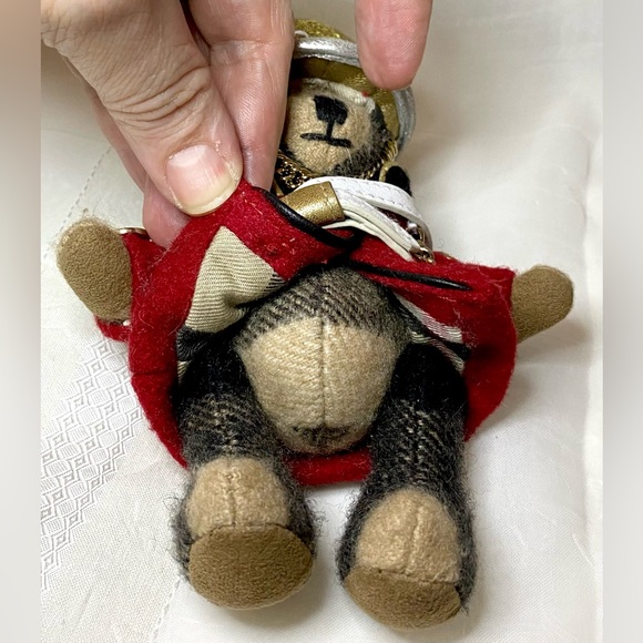 Burberry Regimental Bear Keychain Bag Charm - Picture 13 of 13